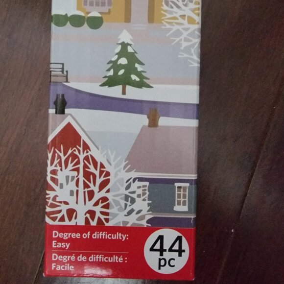 Artist’s Loft Paint-by-Number Kit Snowy Town Scene 16x20 Canvas 44 pcs - Picture 4 of 7